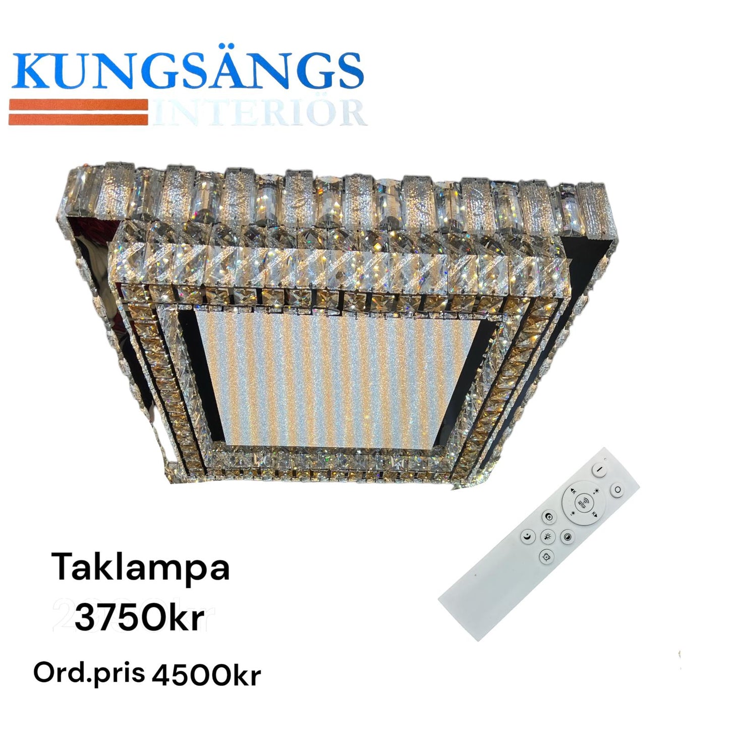 Taklampa led fyrkantig