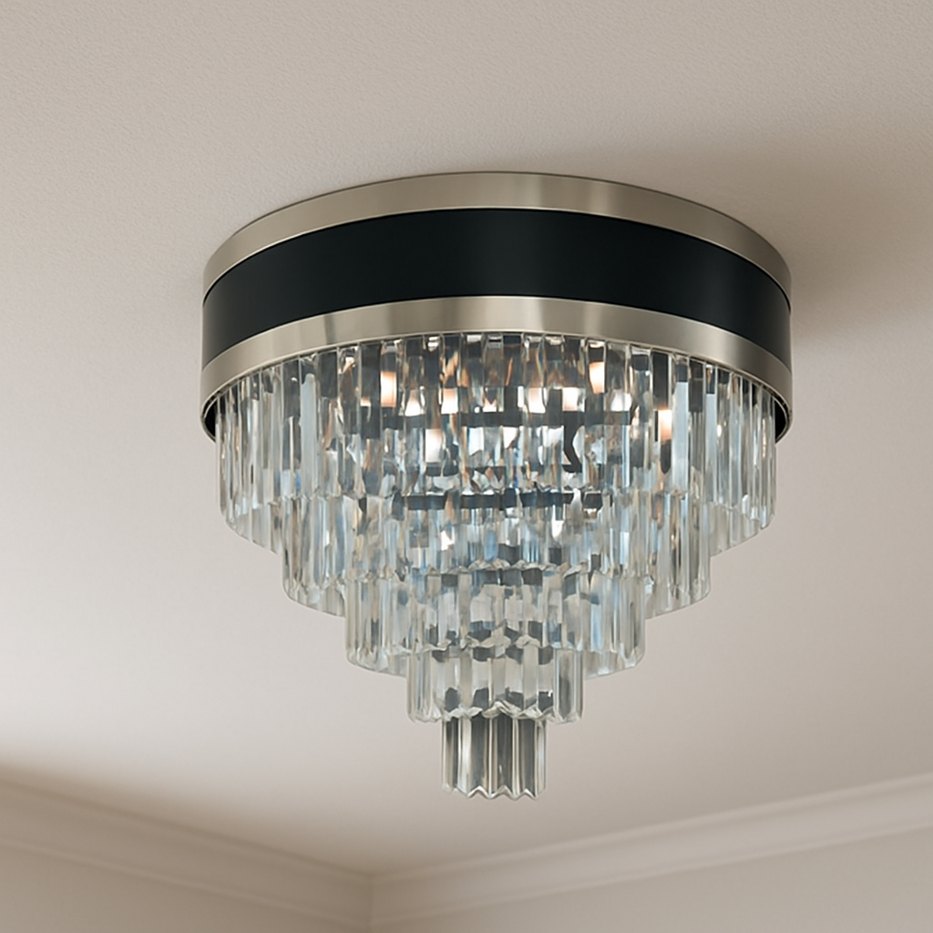 kristall led taklampa
