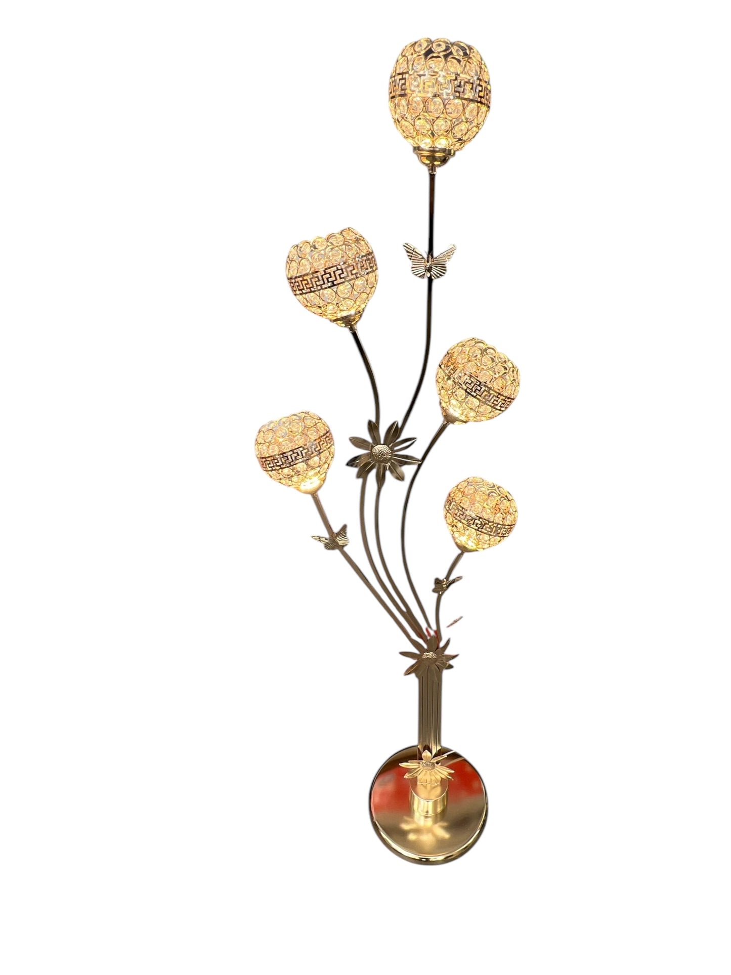 Golvlampa Guldfär