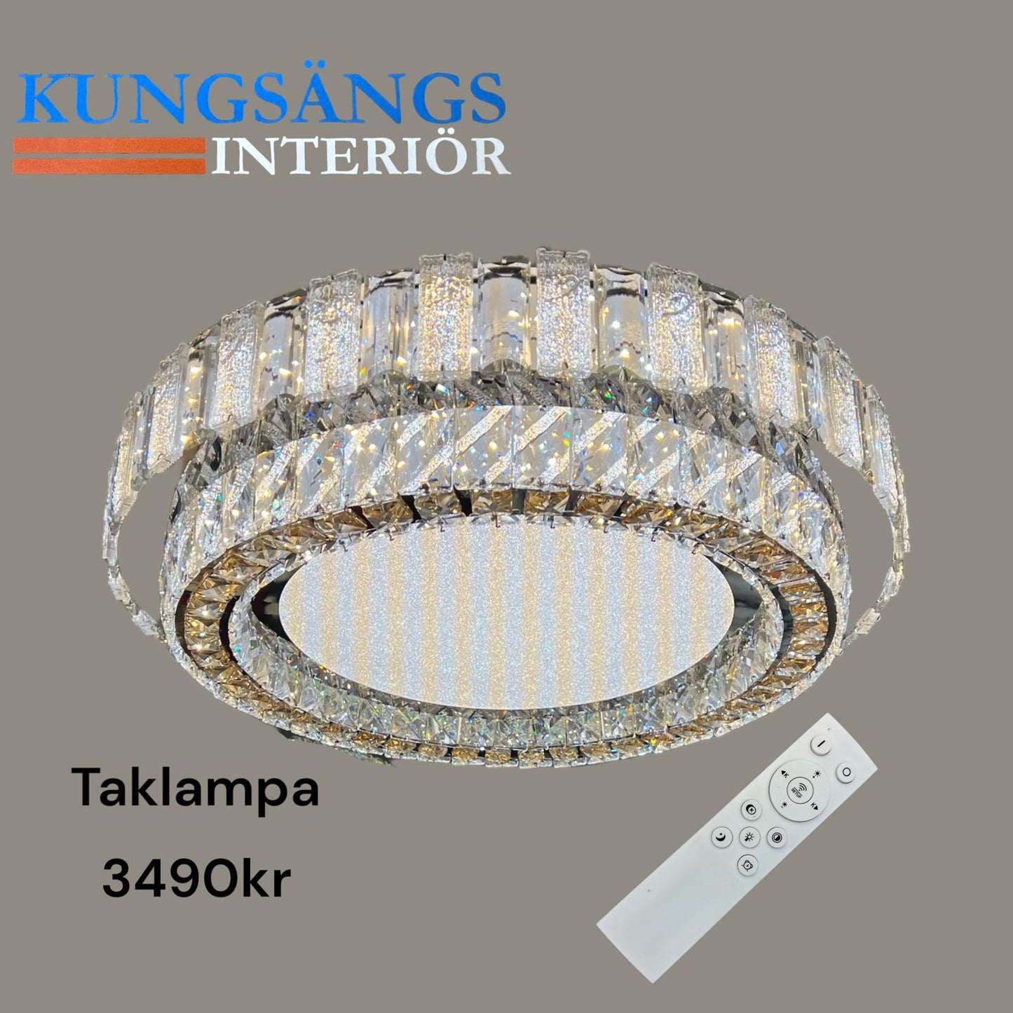 Taklampa led med fjärrkontroll