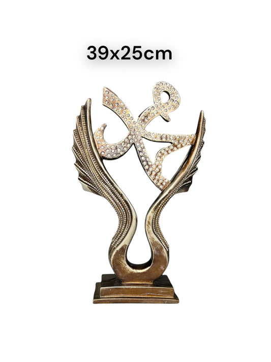 dekoration Mohammad saw, guld
